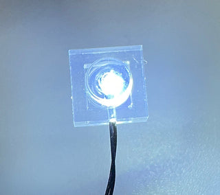 1x1 LED Light-up Plate, Battery Operated, LS1x1B Custom Parts United Brick Co® White