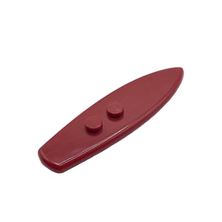 Minifigure, Utensil Surfboard Standard, Part# 90397 Part LEGO® Dark Red