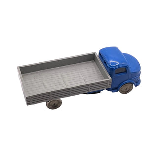 1961 HO Scale, Blue Mercedes Open Bed Truck, Gray Flatbed 653pb01 Part LEGO®