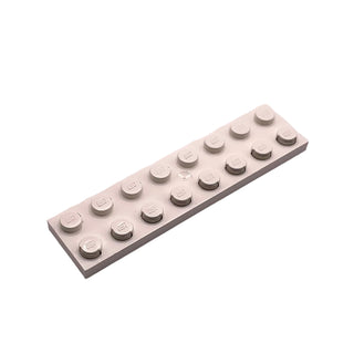 Electric Plate 2x8 with Contacts, Part# 4758 Part LEGO® White Very Good