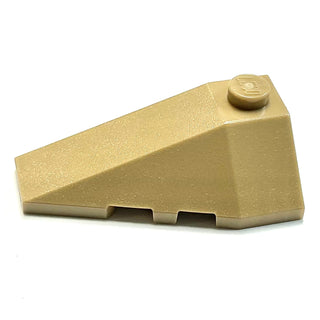 Wedge 4 x 2 Triple Left, Part# 43710 Part LEGO® Dark Tan