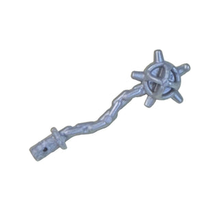 Minifigure, Weapon Spiked Flail / Mace, Part# 59232 Part LEGO® Pearl Light Gray