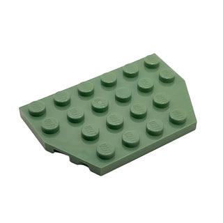 Wedge, Plate 4x6 Cut Corners, Part# 32059 Part LEGO® Sand Green 1 Part
