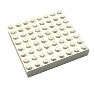 Brick 8x8, Part# 4201 Part LEGO® Decent - White  