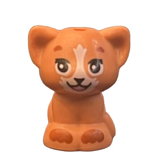 Nugget, Friends Style Baby Kitten with White Muzzle and Dark Orange Paws, 69902pb07 Minifigure LEGO®