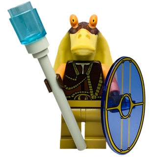 Gungan Warrior, sw0628 Minifigure LEGO® Like New with Shield and Spear