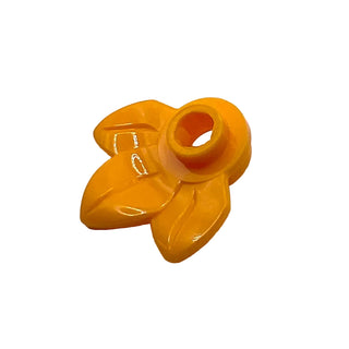 Plant Plate w/ 3 Leaves, Part# 32607 Part LEGO® Bright Light Orange 1 Part