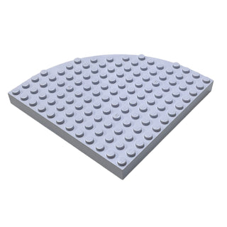 Brick, Round Corner 12x12, Part# 6162 Part LEGO® Light Violet Very Good