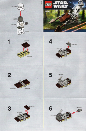 30005-Imperial Speeder Bike - Mini polybag - INSTRUCTIONS ONLY Instructions LEGO®