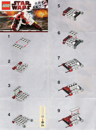 30050-Republic Attack Shuttle - Mini polybag - INSTRUCTIONS ONLY Instructions LEGO®