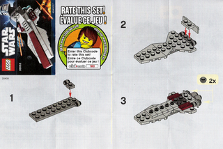 30053-Republic Attack Cruiser - Mini polybag - INSTRUCTIONS ONLY Instructions LEGO®