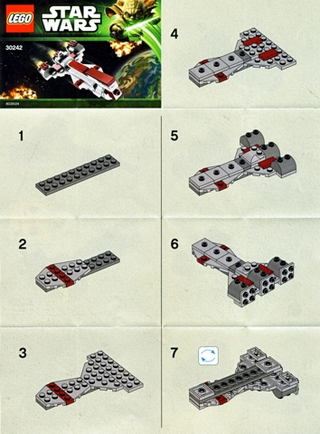 30242-Republic Frigate - Mini polybag - INSTRUCTIONS ONLY Instructions LEGO®