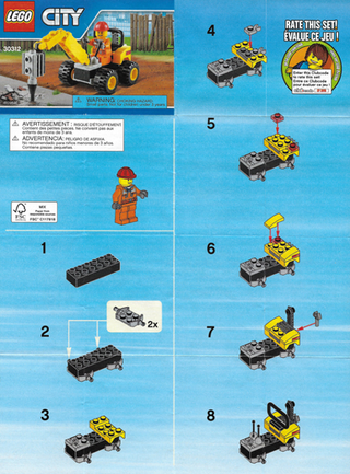 30312-Demolition Driller polybag - INSTRUCTIONS ONLY Instructions LEGO®