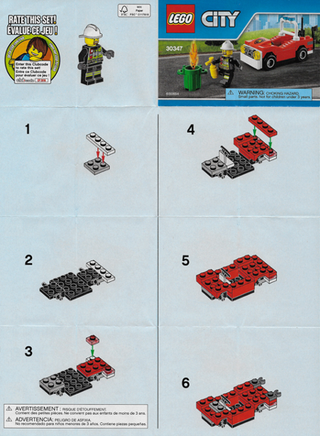 30347-Fire Car polybag - INSTRUCTIONS ONLY Instructions LEGO®