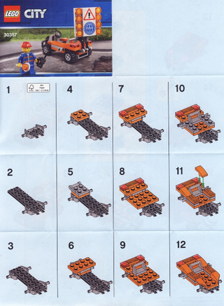 30357-Road Worker polybag - INSTRUCTIONS ONLY Instructions LEGO®