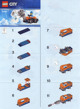 30360-Arctic Ice Saw polybag - INSTRUCTIONS ONLY Instructions LEGO®