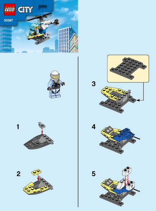 30367-police helicoptor polybag - INSTRUCTIONS ONLY Instructions LEGO®