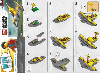 30383-Naboo Starfighter - Mini Polybag - INSTRUCTIONS ONLY Instructions LEGO®