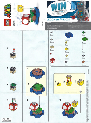 30385-Super Mushroom Surprise - Expansion Set polybag - INSTRUCTIONS ONLY Instructions LEGO®
