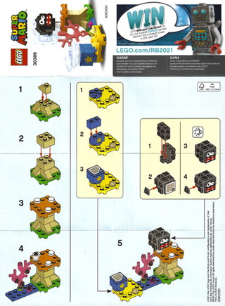 30389-Fuzzy & Mushroom Platform - Expansion Set poybag - INSTRUCTIONS ONLY Instructions LEGO®