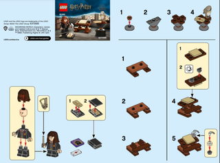 30392-Hermione's Study Desk polybag - INSTRUCTIONS ONLY Instructions LEGO®