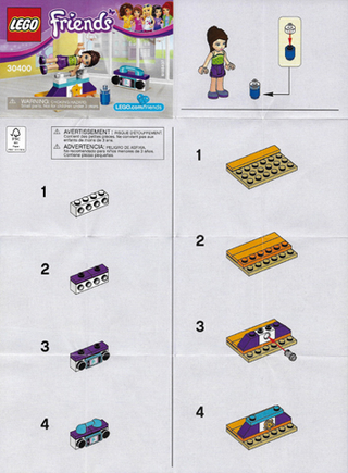 30400-Gymnastics Bar polybag - INSTRUCTIONS ONLY Instructions LEGO®