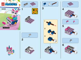 30406-Unikitty Roller Coaster Wagon polybag - INSTRUCTIONS ONLY Instructions LEGO®