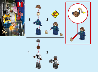 30453-Captain Marvel and Nick Fury polybag - INSTRUCTIONS ONLY Instructions LEGO®