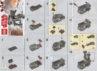 30497-First Order Heavy Assault Walker - Mini polybag - INSTRUCTIONS ONLY Instructions LEGO®
