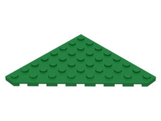 Wedge Plate 8x8 Cut Corner, Part# 30504 Part LEGO® Green 1 Part