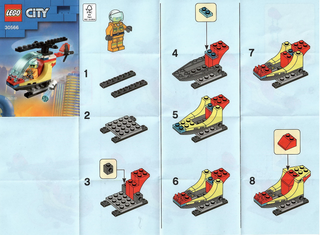 30566-Fire Helicoptor polybag - INSTRUCTIONS ONLY Instructions LEGO®