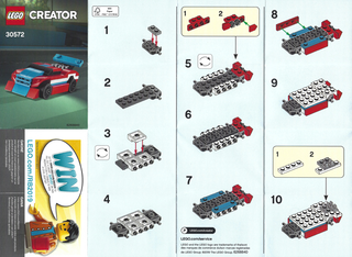 30572-Race Car polybag - INSTRUCTIONS ONLY Instructions LEGO®
