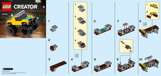 30594-Rock Monster Truck polybag - INSTRUCTIONS ONLY Instructions LEGO®