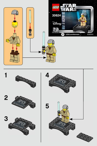 30624-Obi - Wan Kenobi - Collectible Minifigure polybag - INSTRUCTIONS ONLY Instructions LEGO®