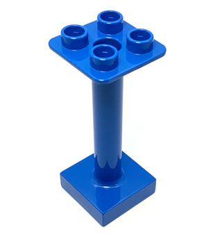 Duplo Support Column 2x2x4 Round, Part# 93353 Part LEGO® Blue  