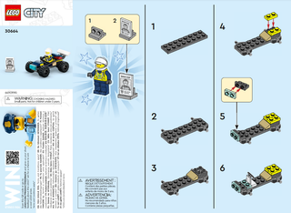 30664-Police Off - Road Buggy Car polybag - INSTRUCTIONS ONLY Instructions LEGO®