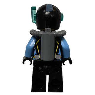 Aquaraider Diver 6 with Black Flippers, aqu025 Minifigure LEGO®