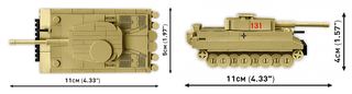COBI Tiger I 131 Tank 1:72 Scale: Set #3095 Cobi Kit Cobi Toys