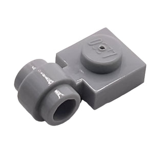 Plate, Modified 1x1 with Light Attachment - Thick Ring, Part# 4081b Part LEGO® Light Bluish Gray