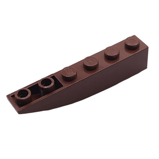 Slope, Curved 6 x 1 Inverted, Part# 42023 Part LEGO® Reddish Brown