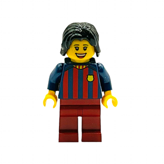 Soccer Fan - FC Barcelona w/ Dark Red Legs, soc147 Minifigure LEGO®