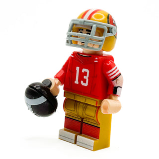 #13 QB Prudy San Francisco Football Player Minifig - B3 Customs Custom Minifigure B3 Customs