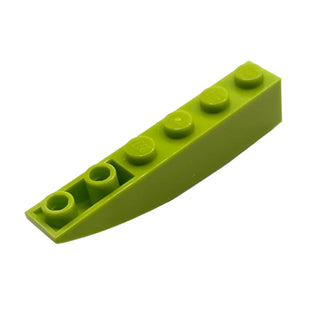 Slope, Curved 6 x 1 Inverted, Part# 42023 Part LEGO® Lime