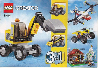 31014-Power Digger - INSTRUCTIONS ONLY Instructions LEGO®