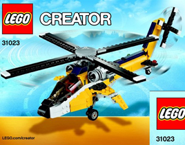 31023-Yellow Racers - INSTRUCTIONS ONLY Instructions LEGO® Slightly Used Book 1