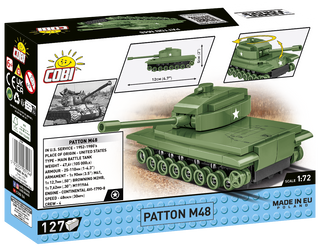 COBI Patton M48 Tank 1:72 Scale: Set #3104 Cobi Kit Cobi Toys