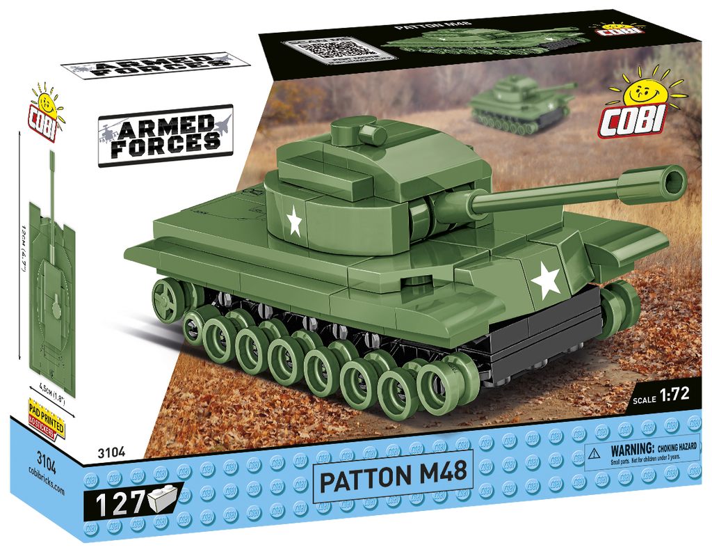 COBI Patton M48 Tank 1:72 Scale: Set #3104 – United Brick Co®