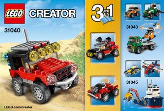 31040-Desert Racers - INSTRUCTIONS ONLY Instructions LEGO®