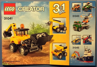31041-Construction Vehicles - INSTRUCTIONS ONLY Instructions LEGO®