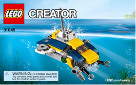 31045-Ocean Explorer - INSTRUCTIONS ONLY Instructions LEGO® Slightly Used Book 3